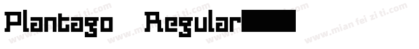 Plantago Regular字体转换